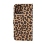 Leopard Pattern Horizontal Flip Leather Phone Case, For iPhone 15 Pro Max, For iPhone 15 Pro, For iPhone 15 Plus, For iPhone 15 - Image 3