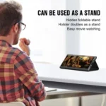 Magnetic Napa Texture Leather Phone Case with Holder, For iPhone 14 Plus, For iPhone 14, For iPhone 14 Pro, For iPhone 14 Pro Max - Image 3