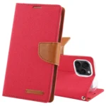 GOOSPERY CANVAS DIARY Fabric Texture Flip Leather Phone Case, For iPhone 15 Pro Max, For iPhone 15 Pro, For iPhone 15 Plus