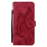 Retro Skin Feel Butterflies Embossing Leather Phone Case, For iPhone 15 Pro Max, For iPhone 15 Pro, For iPhone 15 Plus - Image 2