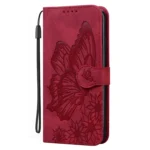 Retro Skin Feel Butterflies Embossing Leather Phone Case, For iPhone 15 - Image 2