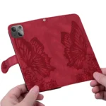Retro Skin Feel Butterflies Embossing Leather Phone Case, For iPhone 15 - Image 7