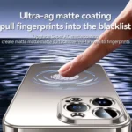 SULADA Electroplating Frosted TPU Phone Case, For iPhone 15 - Image 4