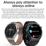 HDT MAX 1.60 inch Black Dial Silicone Band IP68 Waterproof Smart Watch Support Bluetooth Call - Image 3