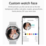 HDT MAX 1.60 inch Black Dial Silicone Band IP68 Waterproof Smart Watch Support Bluetooth Call - Image 5