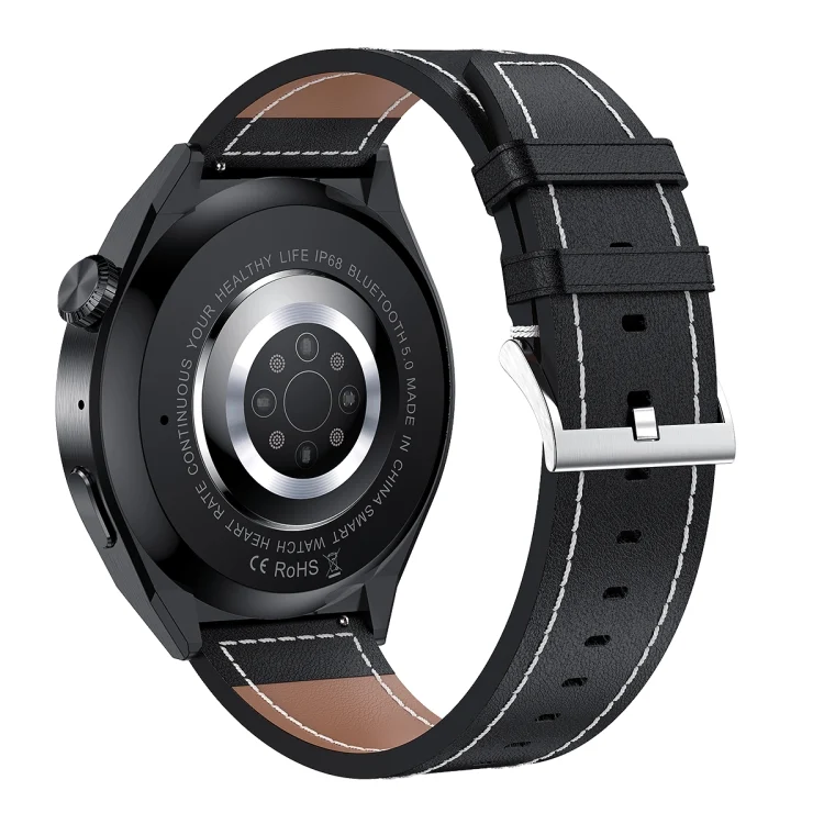 EDA005644401A_2.webp HDT MAX 1.60 inch Black Dial Leather Band IP68 Waterproof Smart Watch Support Bluetooth Call - Image 18