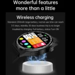 HDT MAX 1.60 inch Silver Dial Silicone Band IP68 Waterproof Smart Watch Support Bluetooth Call - Image 15