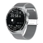 HDT MAX 1.60 inch Silver Dial Milan Steel Band IP68 Waterproof Smart Watch Support Bluetooth Call