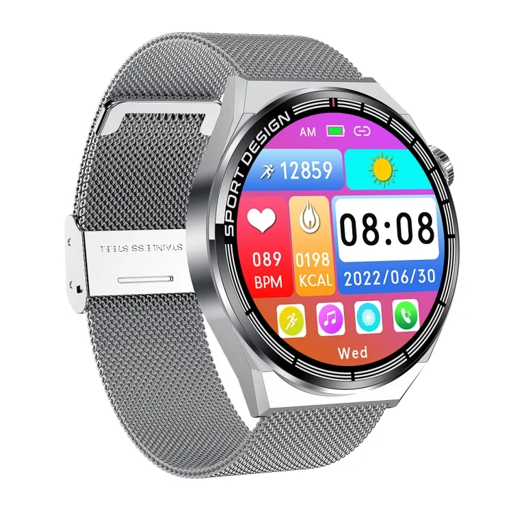 EDA005647601A_1.webp HDT MAX 1.60 inch Silver Dial Milan Steel Band IP68 Waterproof Smart Watch Support Bluetooth Call - Image 17