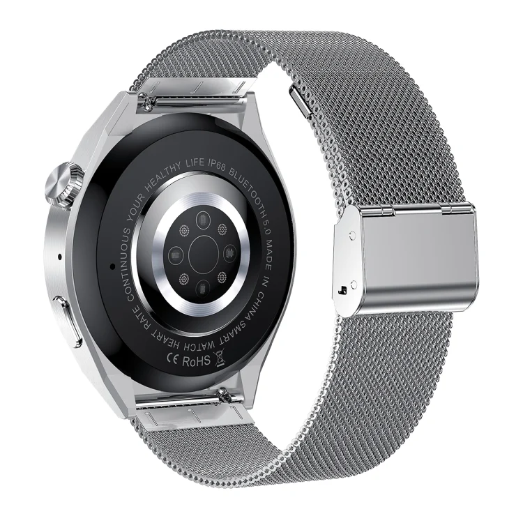 EDA005647601A_2.webp HDT MAX 1.60 inch Silver Dial Milan Steel Band IP68 Waterproof Smart Watch Support Bluetooth Call - Image 18