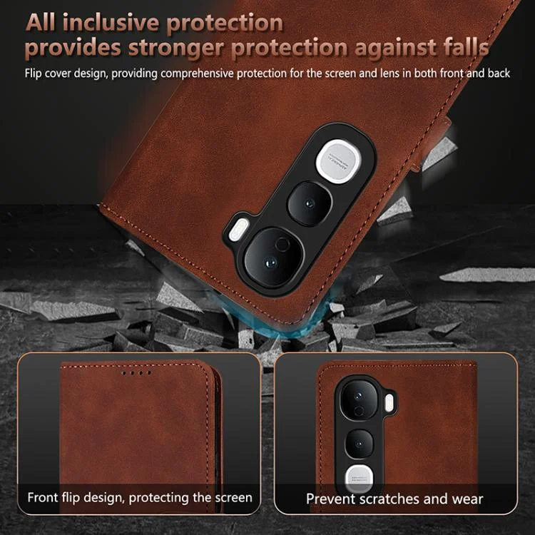 EDA005655612A_10.webp AZNS Skin Feel Calf Texture Flip Leather Phone Case, For vivo Y400 Pro 5G, For vivo S30 Pro mini, For vivo S30, For vivo Y300i 5G / Y39 5G Global - Image 11