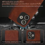 AZNS Skin Feel Calf Texture Flip Leather Phone Case, For OPPO A5 Energy / A5 Pro 5G Global, For OPPO Find X8, For OPPO A3x 5G / A3 Energy 5G, For OPPO K11 5G / OnePlus Nord CE3 - Image 7