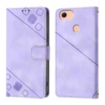 Skin-feel Embossed Leather Phone Case, For OPPO F17 / A73 2020 4G Global, For OPPO A72 / A52 / A92 4G, For OPPO A92s - Image 2