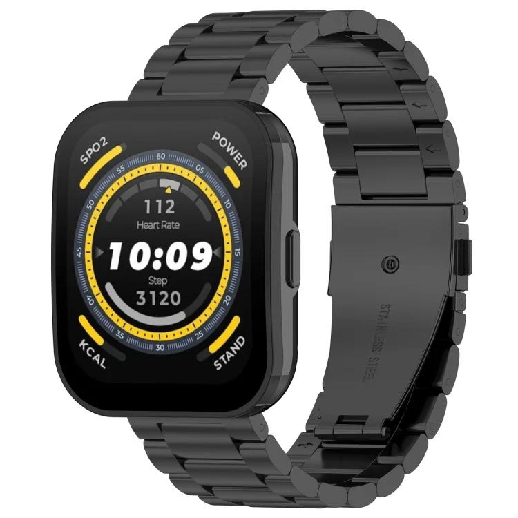 Three Strains Stainless Steel Watch Band