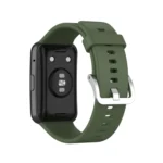 Silicone Silver Steel Buckle Watch Band - Image 6