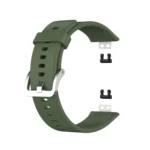 Silicone Silver Steel Buckle Watch Band - Image 7