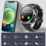 M68 Plus 1.52 inch Round Screen 2 in 1 Bluetooth Earphone Smart Watch, 512MB Memory Support Health Monitoring - Image 12
