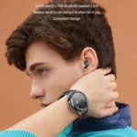 M68 Plus 1.52 inch Round Screen 2 in 1 Bluetooth Earphone Smart Watch, 512MB Memory Support Health Monitoring - Image 5
