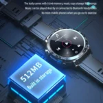 M68 Plus 1.52 inch Round Screen 2 in 1 Bluetooth Earphone Smart Watch, 512MB Memory Support Health Monitoring - Image 6