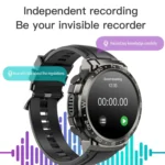 M68 Plus 1.52 inch Round Screen 2 in 1 Bluetooth Earphone Smart Watch, 512MB Memory Support Health Monitoring - Image 7