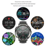 M68 Plus 1.52 inch Round Screen 2 in 1 Bluetooth Earphone Smart Watch, 512MB Memory Support Health Monitoring - Image 9