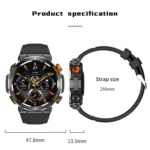 HT17 1.46 inch Round Screen Bluetooth Smart Watch, Support Health Monitoring & 100+ Sports Modes - Image 12