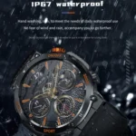 HT17 1.46 inch Round Screen Bluetooth Smart Watch, Support Health Monitoring & 100+ Sports Modes - Image 4