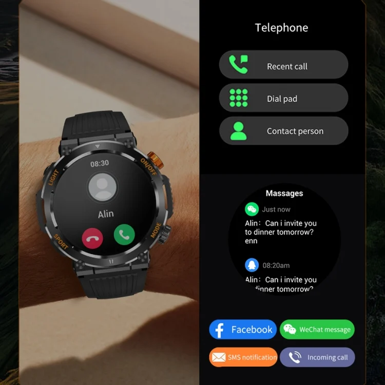EDA0056752_B6.webp HT17 1.46 inch Round Screen Bluetooth Smart Watch, Support Health Monitoring & 100+ Sports Modes - Image 7