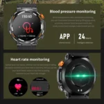 HT17 1.46 inch Round Screen Bluetooth Smart Watch, Support Health Monitoring & 100+ Sports Modes - Image 8