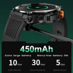 HT17 1.46 inch Round Screen Bluetooth Smart Watch, Support Health Monitoring & 100+ Sports Modes - Image 10