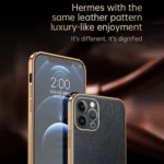 SULADA TPU + Litchi Texture Leather Phone Case, For iPhone 15 Pro Max, For iPhone 15 Pro, For iPhone 15 Plus - Image 2