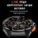 HT8 1.46 inch Round Screen Bluetooth Smart Watch, Support Health Monitoring & 100+ Sports Modes & Alipay - Image 2