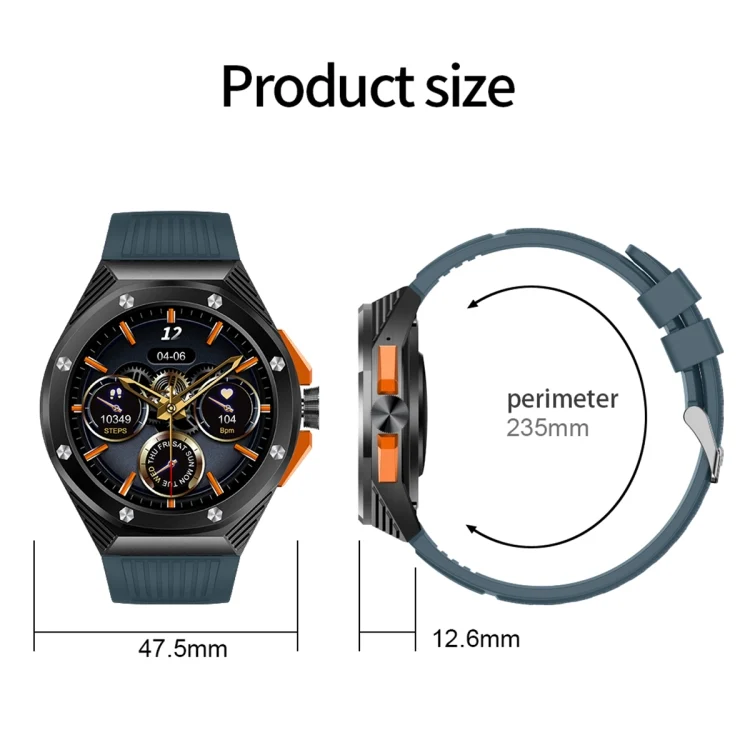 EDA0056758_B10.webp HT8 1.46 inch Round Screen Bluetooth Smart Watch, Support Health Monitoring & 100+ Sports Modes & Alipay - Image 11