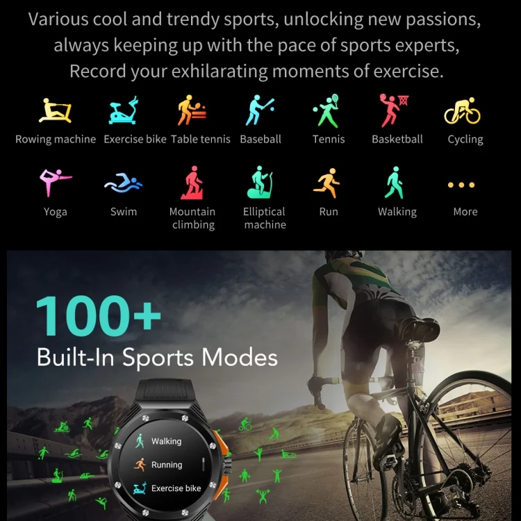 EDA0056758_B4.webp HT8 1.46 inch Round Screen Bluetooth Smart Watch, Support Health Monitoring & 100+ Sports Modes & Alipay - Image 5