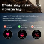 HT8 1.46 inch Round Screen Bluetooth Smart Watch, Support Health Monitoring & 100+ Sports Modes & Alipay - Image 7