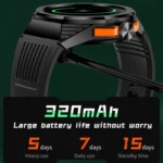 HT8 1.46 inch Round Screen Bluetooth Smart Watch, Support Health Monitoring & 100+ Sports Modes & Alipay - Image 8