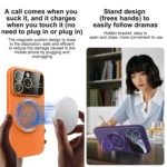 Large Window MagSafe Magnetic Holder Phone Case, For iPhone 15 Pro Max, For iPhone 15 Pro - Image 5