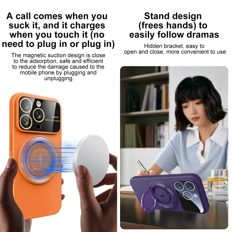 EDA0056759_B4.webp Large Window MagSafe Magnetic Holder Phone Case, For iPhone 15 Pro Max, For iPhone 15 Pro - Image 5