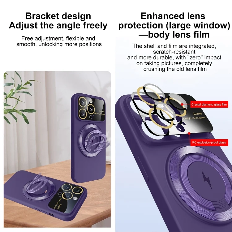 EDA0056759_B5.webp Large Window MagSafe Magnetic Holder Phone Case, For iPhone 15 Pro Max, For iPhone 15 Pro - Image 6