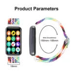 18mm Buckle Nylon Braided Watch Band - Image 3