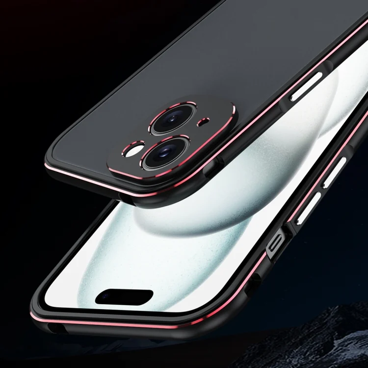 EDA005679101A_3.webp Aurora Series Lens Protector + Metal Frame Phone Case, For iPhone 15 Plus, For iPhone 15 - Image 4