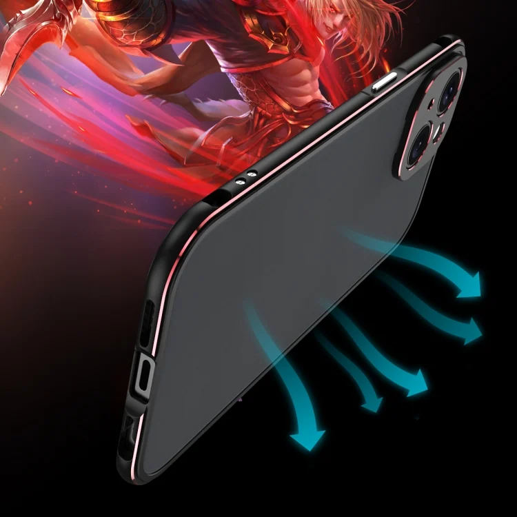 EDA005679101A_4.webp Aurora Series Lens Protector + Metal Frame Phone Case, For iPhone 15 Plus, For iPhone 15 - Image 5