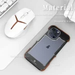 R-JUST Ironwood Generation Metal Hybrid Wood Phone Case, For iPhone 16 Pro Max, For iPhone 16 Pro, For iPhone 16 Plus, For iPhone 16, For iPhone 15 Pro Max, For iPhone 15 Pro, For iPhone 15 Plus... - Image 2