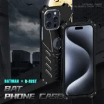 R-JUST Batman Hollow Metal Phone Protective Case, For iPhone 16 Pro Max, For iPhone 16 Pro, For iPhone 16 Plus, For iPhone 16, For iPhone 15 Pro Max, For iPhone 15 Pro, For iPhone 15 Plus... - Image 2