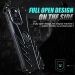 R-JUST Batman Hollow Metal Phone Protective Case, For iPhone 16 Pro Max, For iPhone 16 Pro, For iPhone 16 Plus, For iPhone 16, For iPhone 15 Pro Max, For iPhone 15 Pro, For iPhone 15 Plus... - Image 4