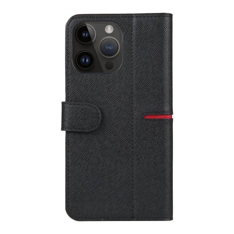 EDA005687901A_2.webp GEBEI Top-grain Horizontal Flip Leather Phone Case, For iPhone 15 Pro Max, For iPhone 15 Pro, For iPhone 15 Plus, For iPhone 15 - Image 4