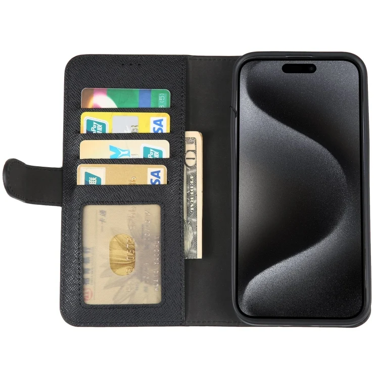 EDA005687901A_3.webp GEBEI Top-grain Horizontal Flip Leather Phone Case, For iPhone 15 Pro Max, For iPhone 15 Pro, For iPhone 15 Plus, For iPhone 15 - Image 5