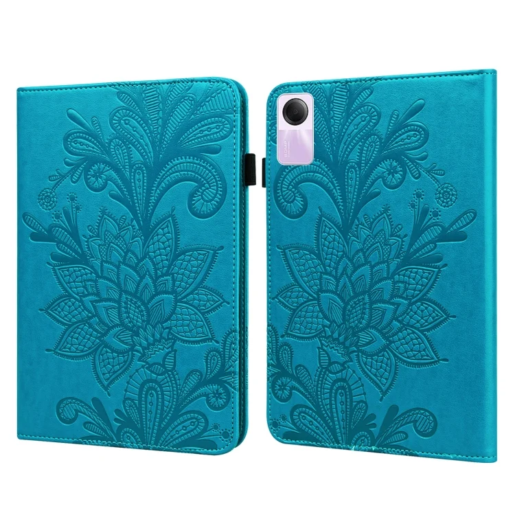 Lace Flower Embossing Pattern PU Tablet Case, For Xiaomi Redmi Pad SE
