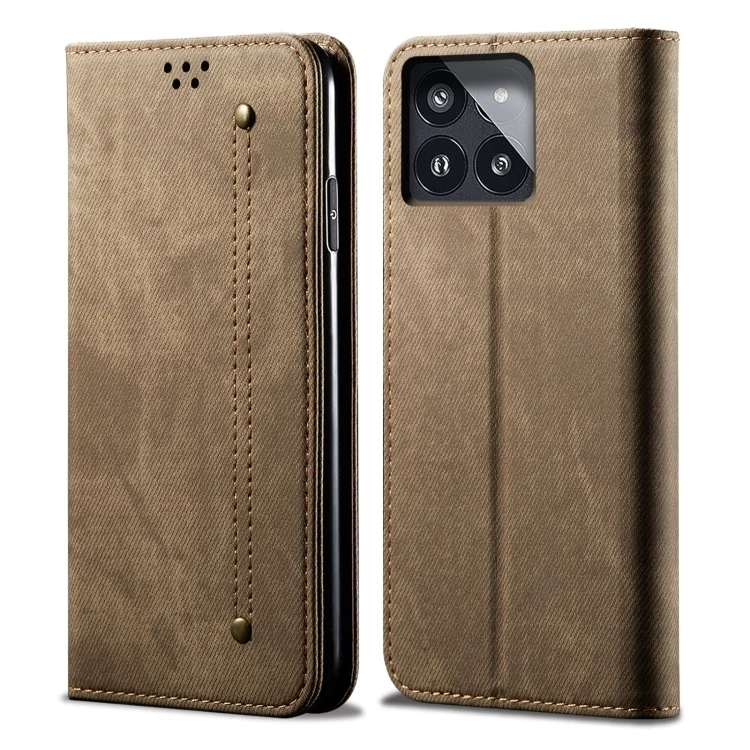 Denim Texture Casual Style Horizontal Flip Leather Case, For Xiaomi Redmi K70/K70 Pro