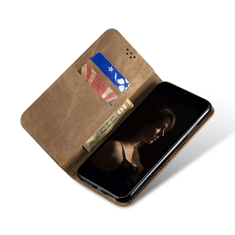 EDA005694705A_3.webp Denim Texture Casual Style Horizontal Flip Leather Case, For Xiaomi Redmi K70/K70 Pro - Image 5